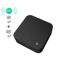 Розумний Wi-Fi пульт дистанційного керування RF та IR 433/315МГц Tuya Smart Квадратний — Колір Чорний